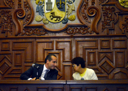 Mario Riestra presenta su plan de gobierno municipal al Consejo Universitario