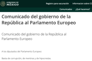 Cancillería se lava las manos por respuesta de la 4T al Parlamento Europeo