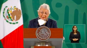 AMLO se encuentra muy bien, en ejercicio de sus funciones: Olga Sánchez