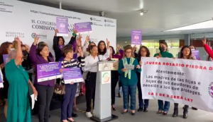 ONG’S feministas tunden a Rosario Piedra por respaldar a deudores alimenticios; piden su renuncia