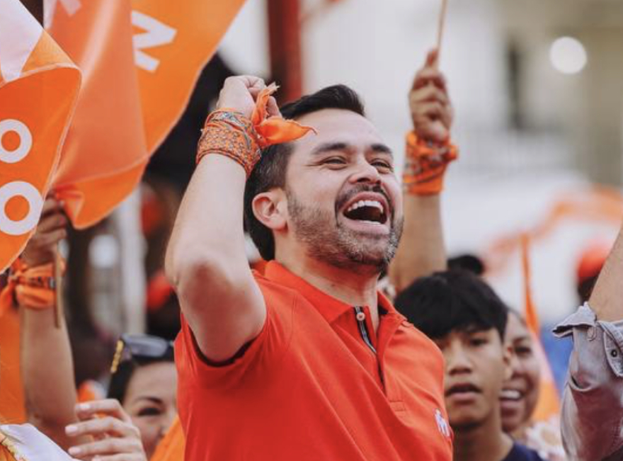 Máynez presume que va remontando en las encuestas que miden “buenas vibras”