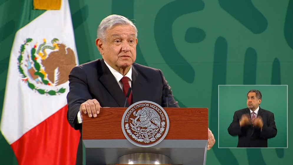 AMLO en conferencia de prensa