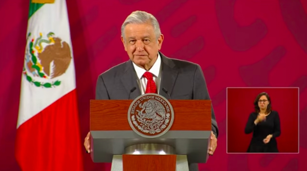 Los que ahora se manifiestan entregarón el agua a EU; no es nuestro asunto: AMLO