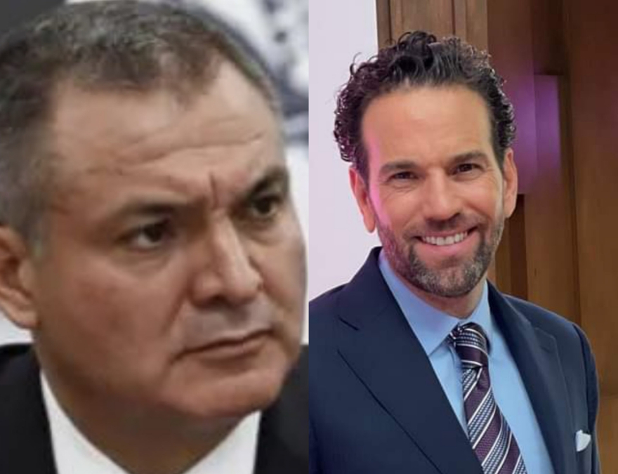 Genaro García Luna y Carlos Loret de Mola