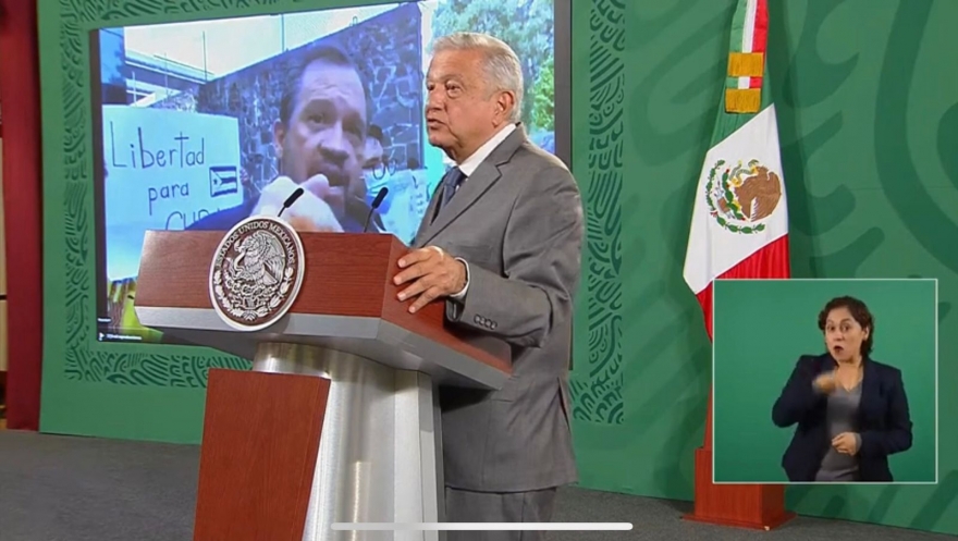 Condena AMLO agresión del presidente de la Comisión Mexicana de DDHH "el clasismo y el racismo a flor de piel"