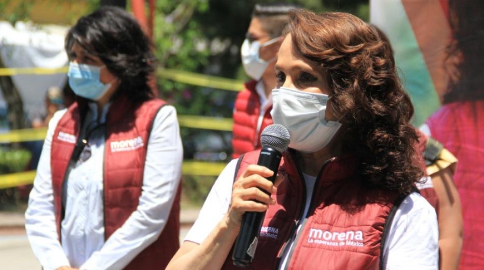 Dolores Padierna en campaña