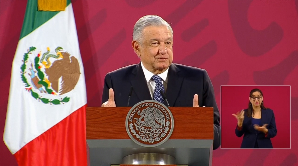 AMLO en conferencia de prensa