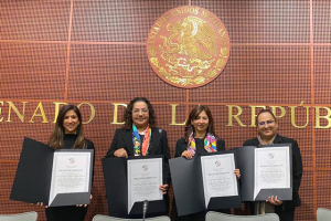 Senado de la República otorga reconocimientos a académicos de la BUAP