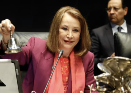 Ante gritos en el Senado, Laura Itzel Castillo pide elevar el debate en la tribuna: “debemos de discutir con respeto”, dice