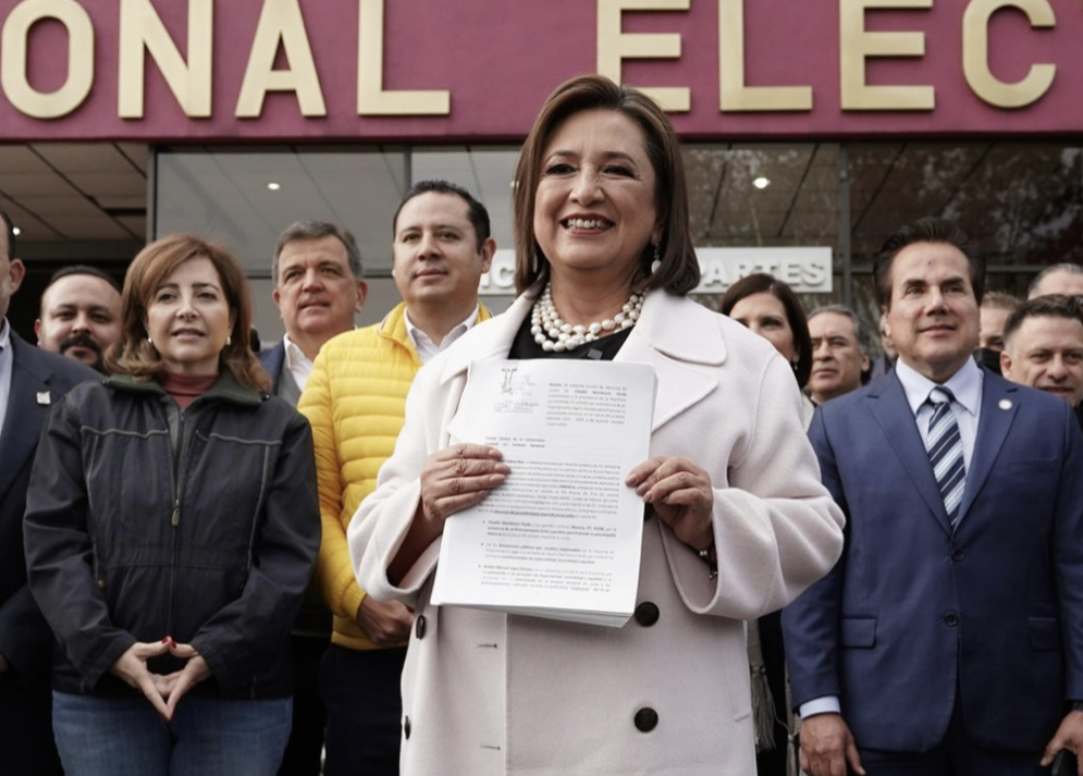 Xóchitl Gálvez denuncia ante el INE presunto desvío de recursos de trabajadores de Notimex para campaña de Sheinbaum