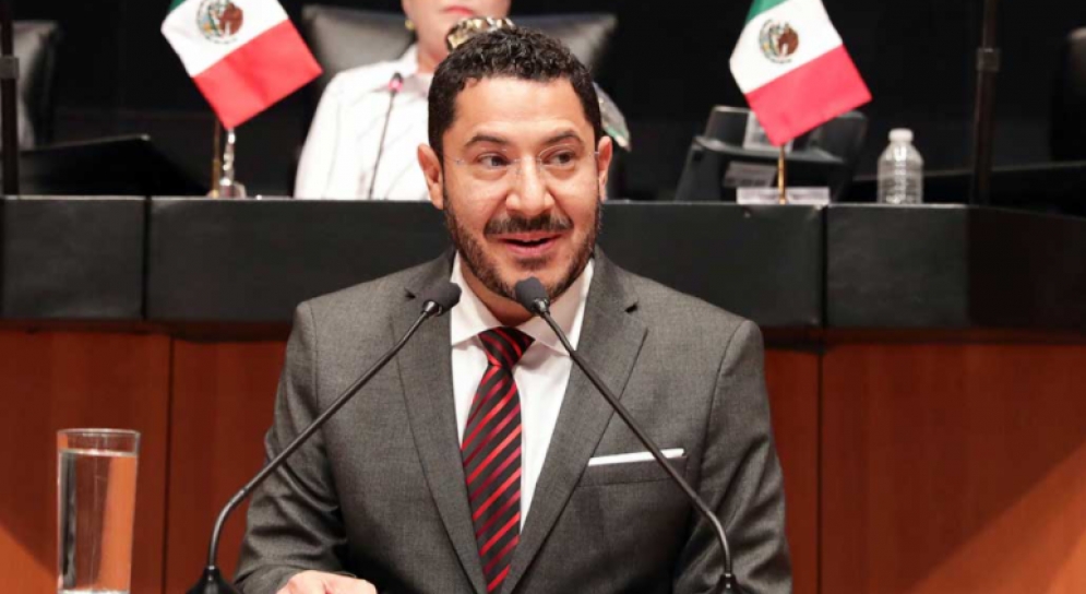 Martí Batres en la Cámara de Senadores