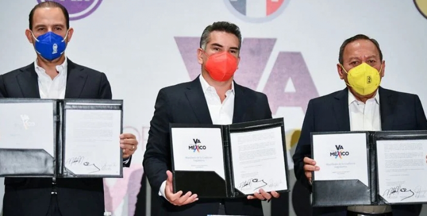 PAN, PRI y PRD confirman alianza legislativa para hacerle frente a la 4T con 10 compromisos