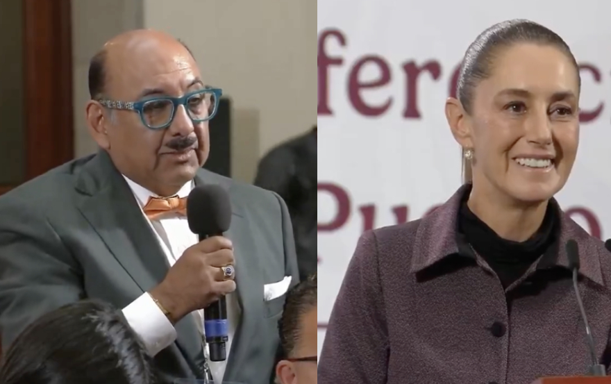 Sheinbaum regaña a Lord Molécula por subir una foto falsa junto a AMLO