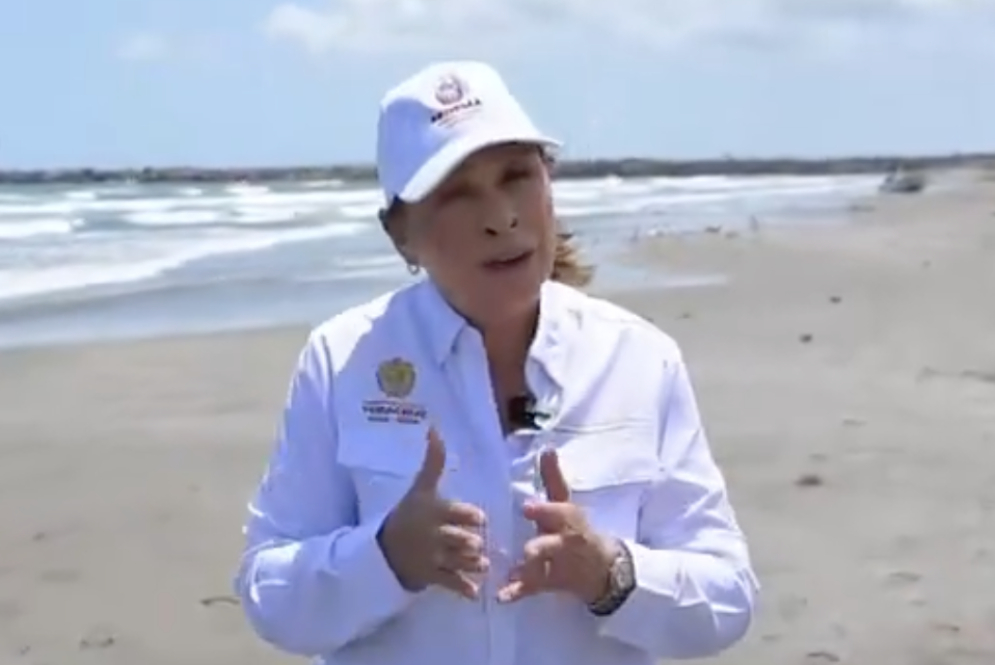 Nahle asegura que críticas por derrame de petróleo no son contra ella: “son contra Veracruz”