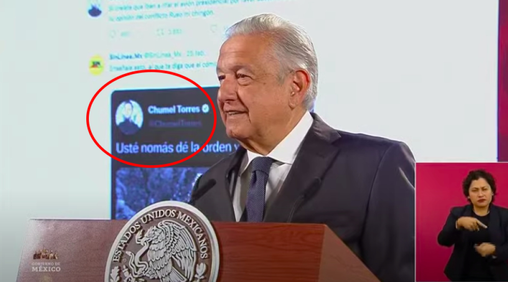 AMLO pide a sus seguidores no hacer caso a tweets de Chumel Torres