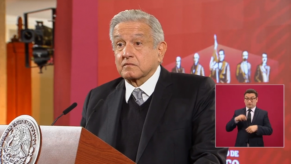 AMLO en conferencia de prensa