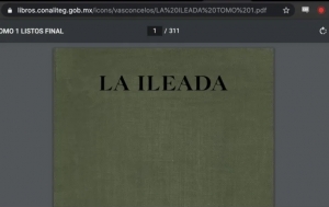 SEP promueve libros de “La Ileada”, en lugar de “La Ilíada” de Homero