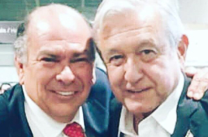 Antonio Pérez Garibay y Andrés Manuel López Obrador 