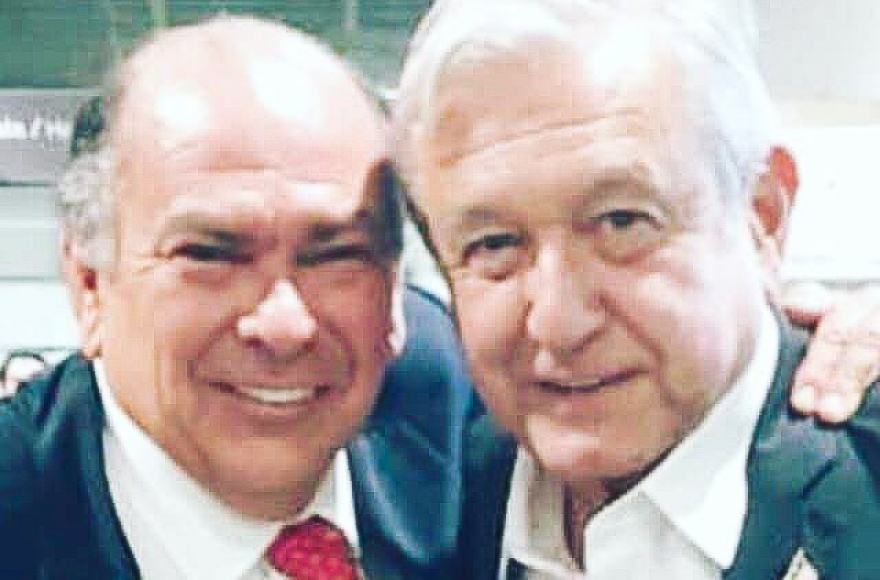 Antonio Pérez Garibay y Andrés Manuel López Obrador