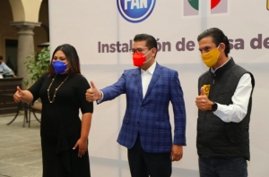 Genoveva Huerta (PAN) Nestor Camarillo (PRI), Carlos Martínez (PRD)