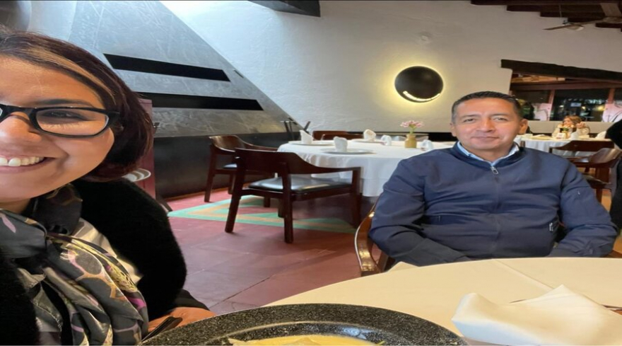 Genoveva Huerta y Edmundo Tlatehui