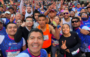Casi 3 mil competidores participaron en el medio maratón de Puebla