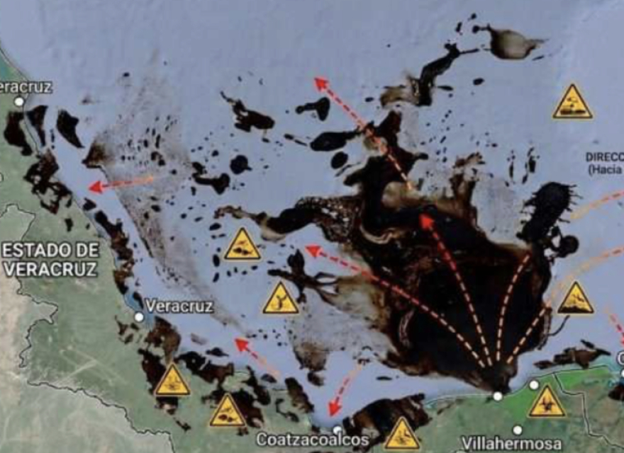 PAN pide cárcel contra responsables del derrame de petróleo en el Golfo de México; acusan huachicol marítimo petrolero