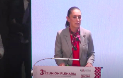Sheinbaum afirma que su objetivo y de quienes pertenecen a la 4T es que AMLO tenga 85% de popularidad