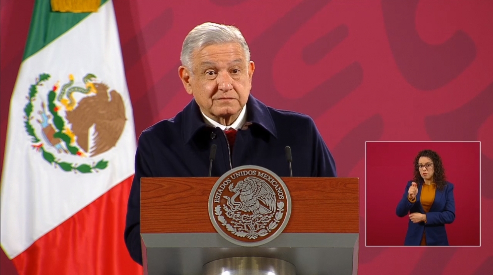 AMLO en conferencia de prensa