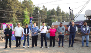 Supervisan avances de las obras en el Pozo Tlanese en San Jerónimo Caleras