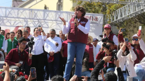 Delfina Gómez pide a mexiquenses &quot;resistir a las trampas&quot; en las próximas elecciones del Edomex