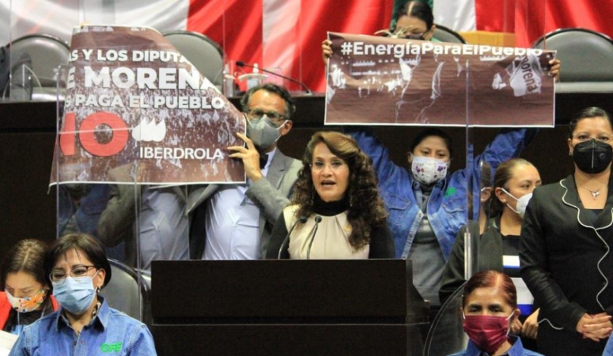 Dolores Padierna en la Cámara de Diputados