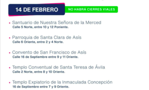 Habrá venta de antojitos este 14 de febrero en estos templos