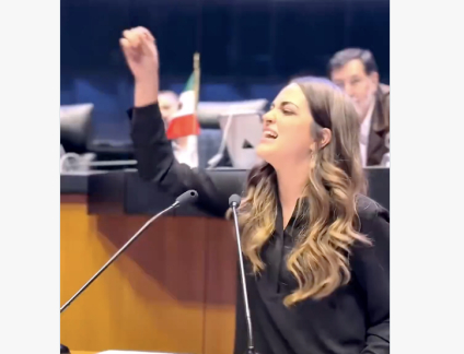 Andrea Chávez solicita licencia al Senado para “acabar con 100 años del PRIAN en Chihuahua”, dice