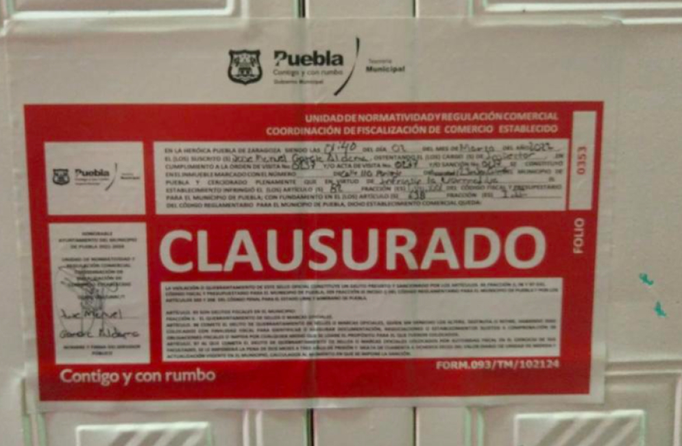 Ayuntamiento clausura rastro que no cumplía con normatividad