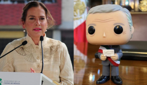 Beatriz Gutiérrez celebra el cuarto aniversario del gobierno de AMLO con un Funko