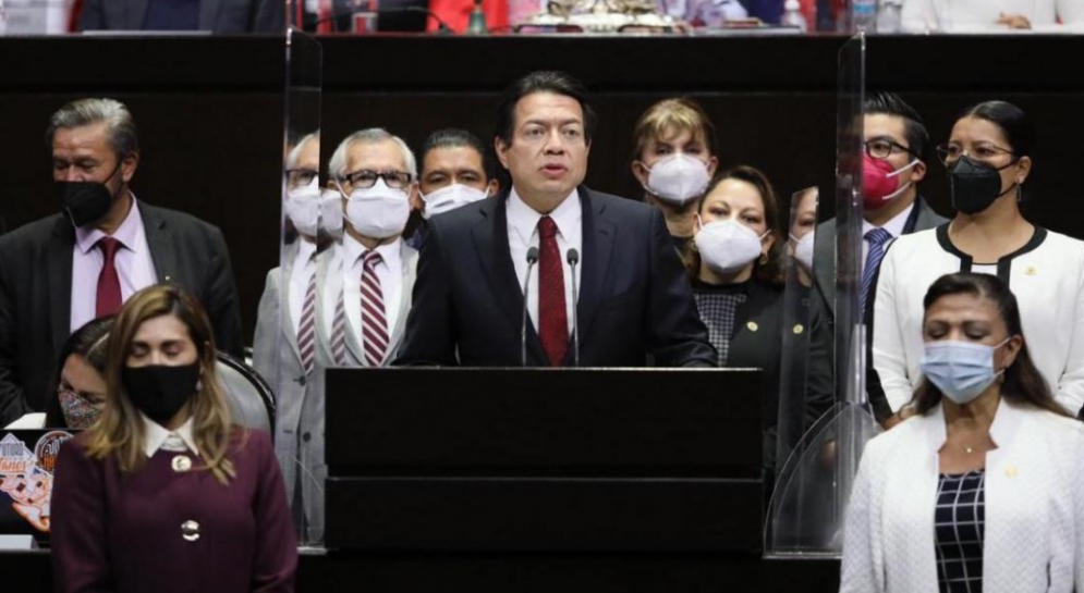 Mario Delgado en la Cámara de Diputados