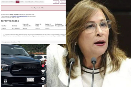 Nuevo escándalo de Nahle; la señalan por usar camioneta con reporte de robo y hasta vehículos oficiales para su campaña