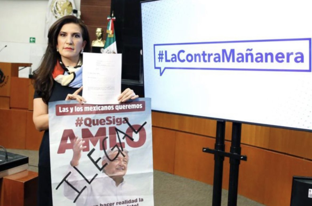 Denuncia Kenia López a Morena por manipular publicidad de revocación del mandato &quot;tratan de engañar al pueblo&quot;