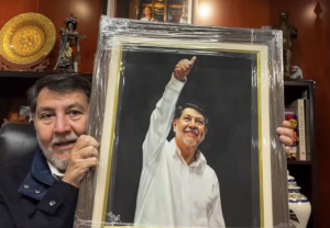 Paga Senado 27 mil pesos para que pinten a Noroña al óleo