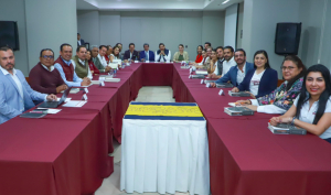Monreal y Nuvia Mayorga sostienen reunión con Armenta y candidatos poblanos