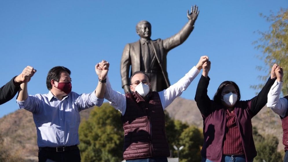 Mario Delgado, Alfonso Durazo y Citlalli Hernández