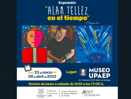 Presenta comuna expo "Alan Téllez en el Tiempo"; promueve inclusión de personas con discapacidad
