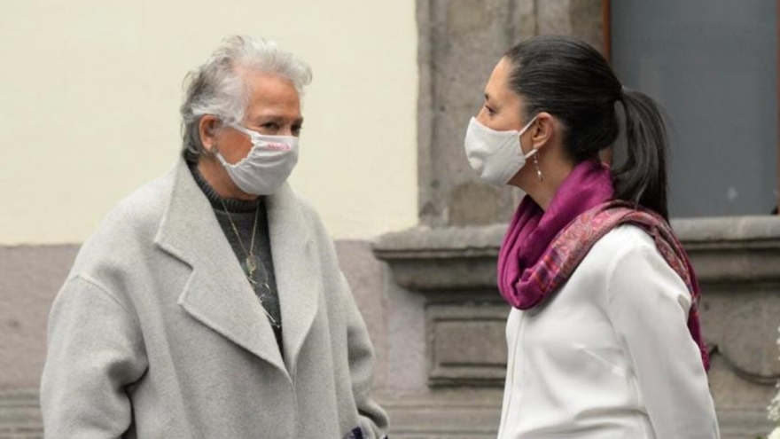 Olga Sánchez Cordero y Claudia Sheinbaum