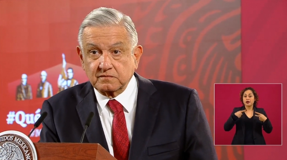 AMLO en conferencia de prensa