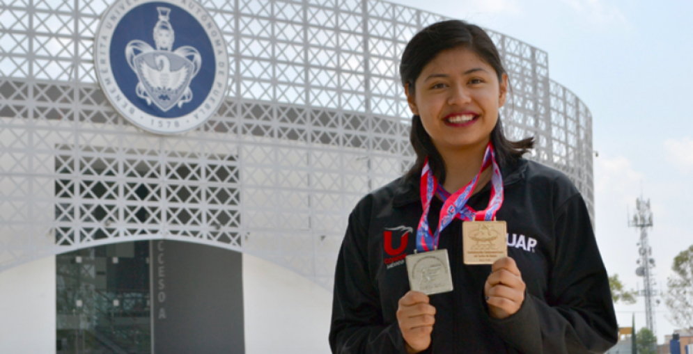 Alumna de la facultad de ciencias químicas de la BUAP es Premio Estatal del Deporte 2017