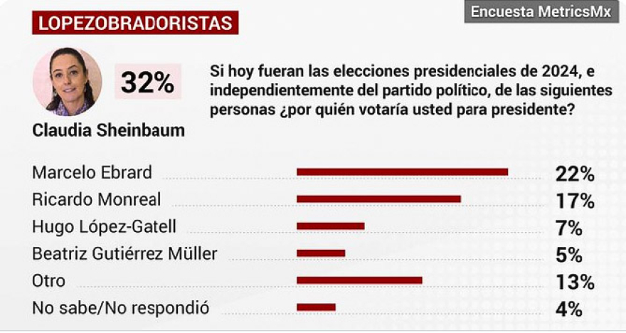 Encuesta "La sucesión en el año previo al destape"