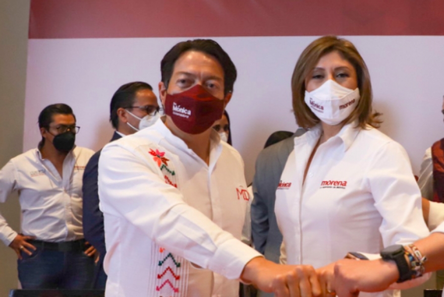 Celebra Mario Delgado que INE no le quitará candidatura a Mónica Rangel "se antepuso la voluntad del pueblo a la mafia de la corrupción"