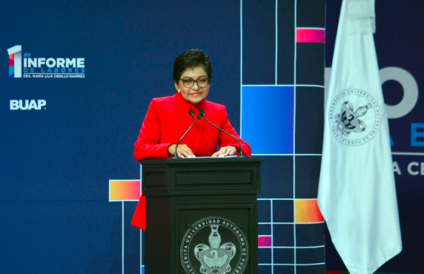Rinde Lilia Cedillo su primer informe de labores