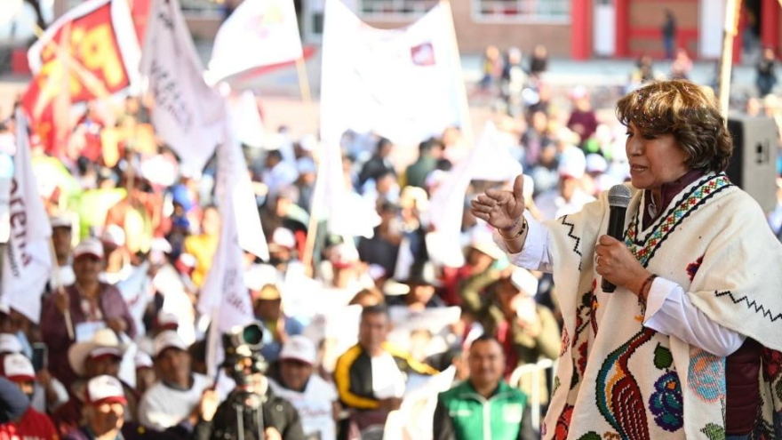 “Acabaremos con 100 años de corrupción”, dice Delfina Gómez en su cierre de precampaña